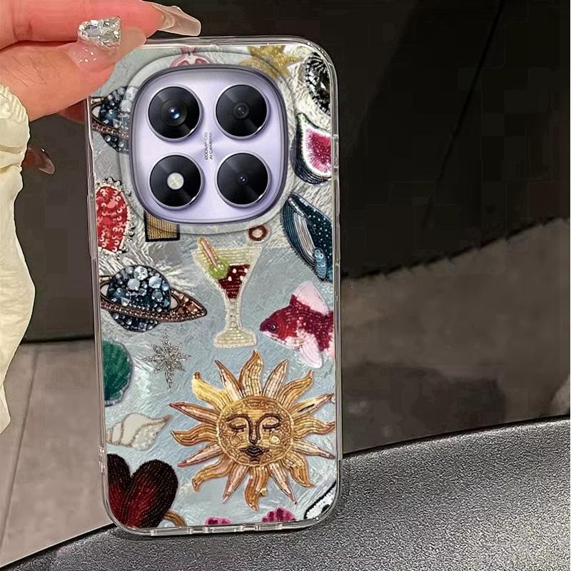 Seashell Starfish Case For Samsung A56 A16 A17 S24 S25 FE Xiaomi Redmi Note 14 13 Pro 14C A5 Huawei Honor 400 200 Lite Pro iPhone 16 Shockproof Cover