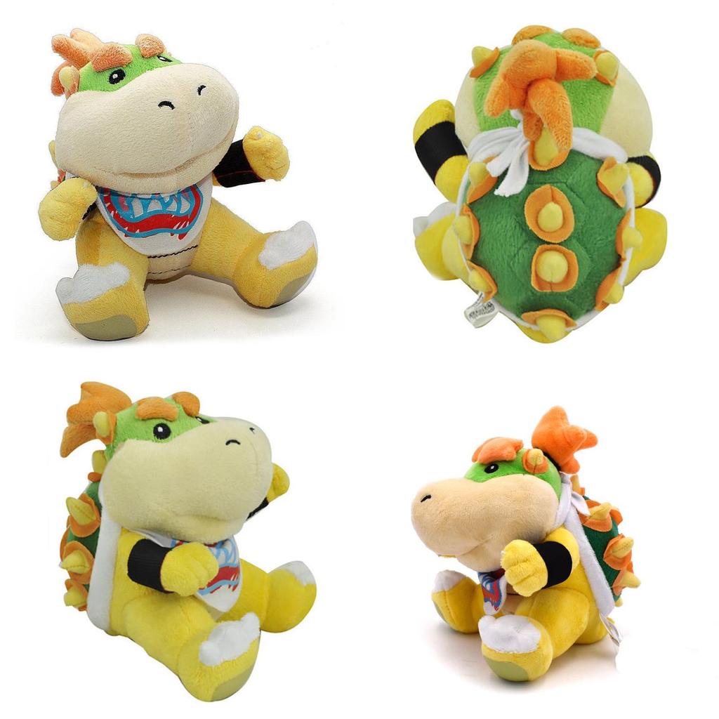Soft And Cuddly Baby Bowser Jr 7" Plush Super Mario Bros Little Buddy Toy Koopa