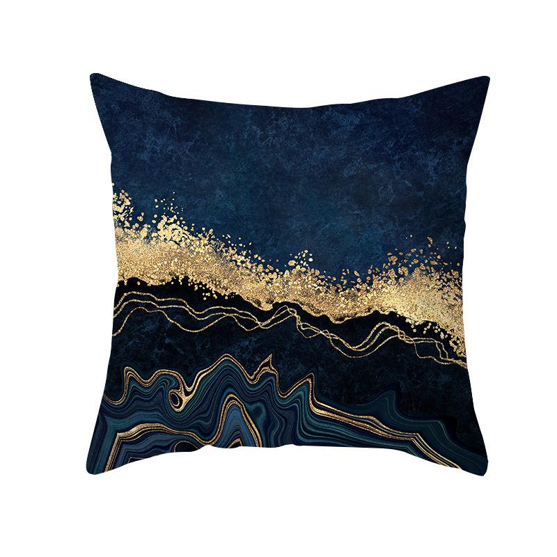 Ink Painting Pillow Case Living Room Home Sofa Bedroom Printed Pillow Case Peach Skin Nordic Cushion