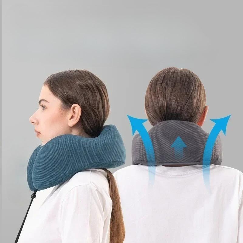 1pcs Multi Functional U-shaped Pillow Memory Cotton Comfortable Sleep Neck Pillows Portable Rest Travel Pillow,Christmas Gift