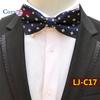 Fashion Blue Paisley Bowtie  Set for Men Wedding Business Party Luxury Pre-tied Men's Bow Tie Gifts