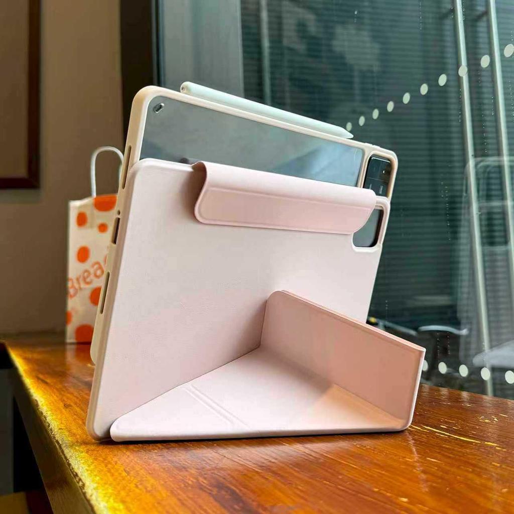 Lightweight Transparent Acrylic Protective Case for iPad 11 (2025 Model 3Y) - Foldable, No Pen Slot, Tenth Generation