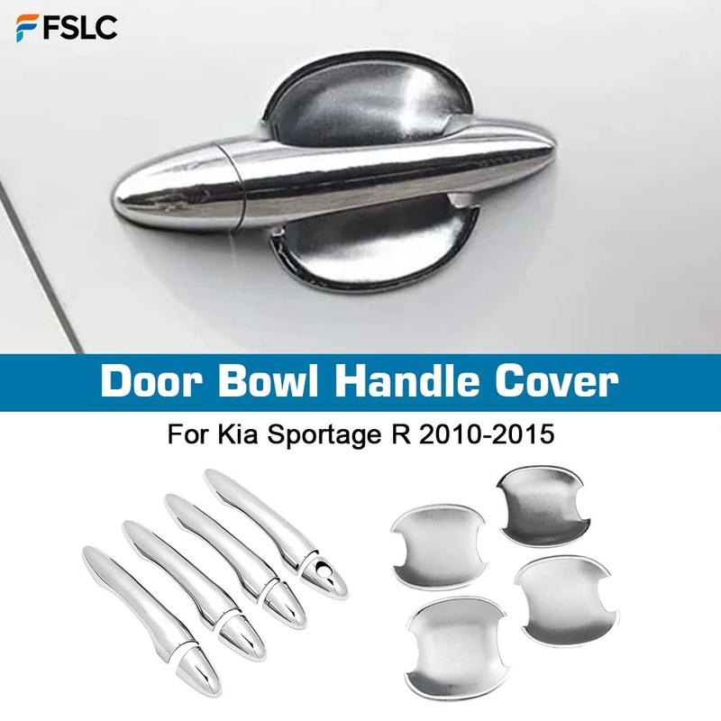Car Upgrade Chrome Silver Door Bowl Handle Cover For Kia Sportage R 2010-2015 Cars Accessories Decoration