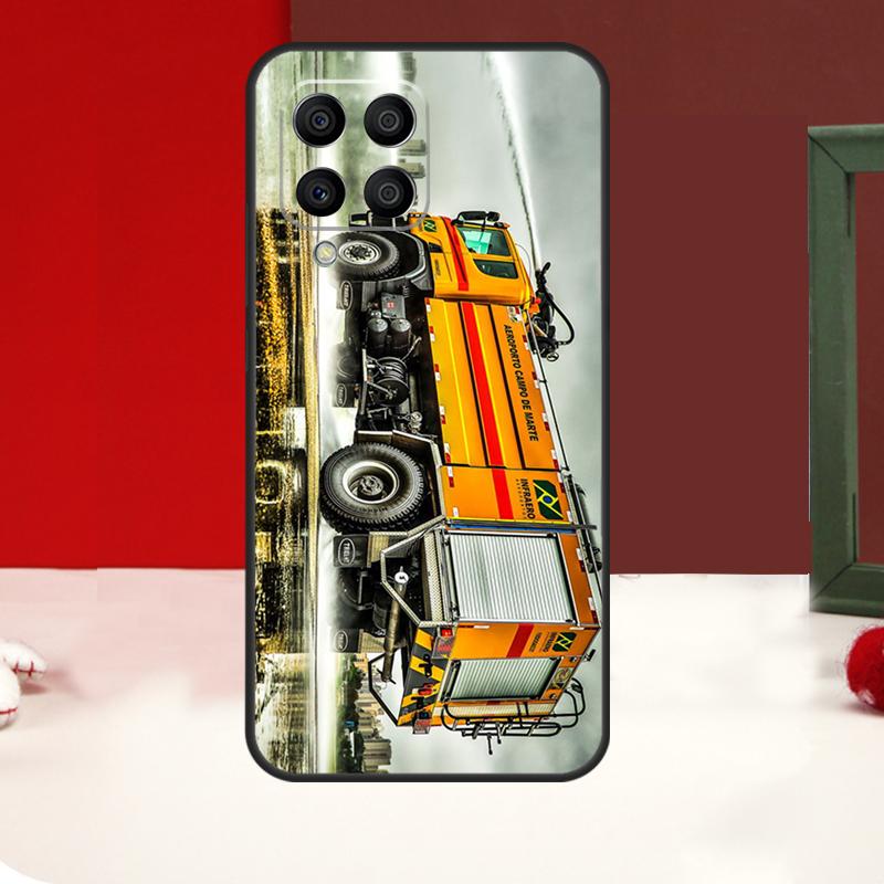 Fire Truck Case For Samsung Galaxy M14 M34 M54 M13 M53 M56 M52 M32 M16 M11 M21 M31 M35 M12 M15 M36 M55