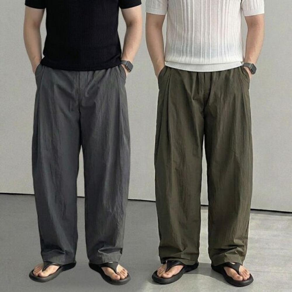 Onl Women 1+1 Balloon Pants Nylon Wide Pants Gray