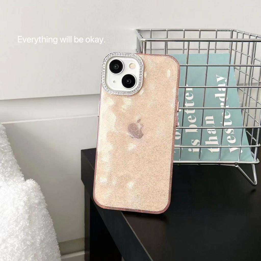 Applicable iPhone16promax Mobile Phone Case 15pro Flash Diamond Lens Frame 14 Fashion 11 Anti-drop 12 Protective Case