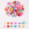 Butterfly Mini Frosted Hair Clips for Braiding and Bangs