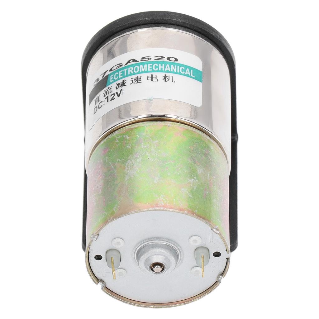 DC Worm Gear Motor Micro Brushed Self Locking Aluminum Alloy Industrial Electric Motor 12V 10W with Holder