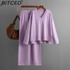 BITCED Fashion Set Women's Autumn and Winter Loose Casual Sweater Pullover Two-piece Set