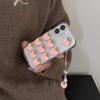 Three-Dimensional Strawberry Transparent Mobile Phone Case For Iphone15Promax Glitter Apple 16 Pink Girl Heart 17