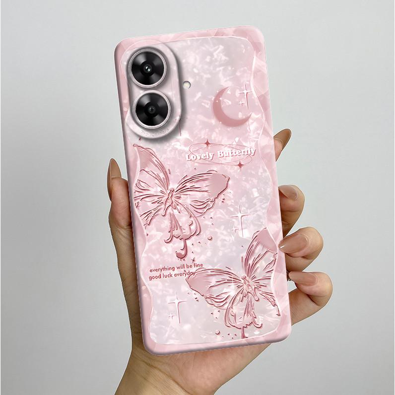 For Realme Note 60 Case Pretty Flower Camera Protector Phone Cover For Realme Note 60 60x Soft Shockproof Case Funda Note60 Etui