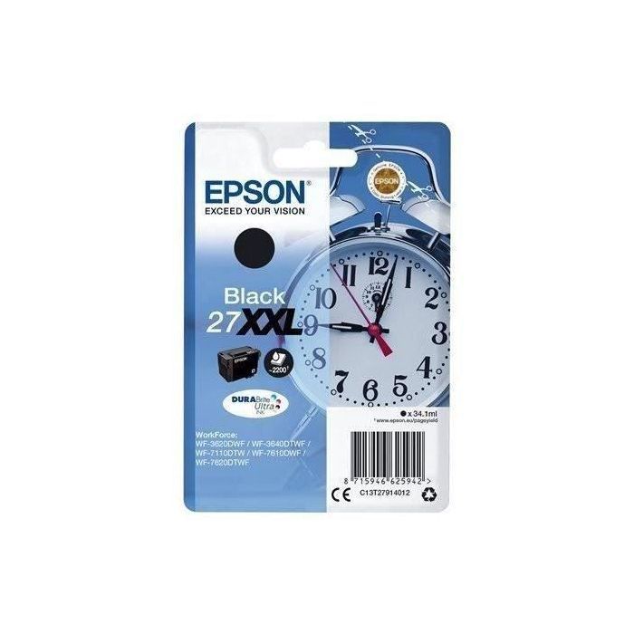 EPSON T2791 XXL-Tintenpatrone Schwarz – Wecker (C13T27914012)