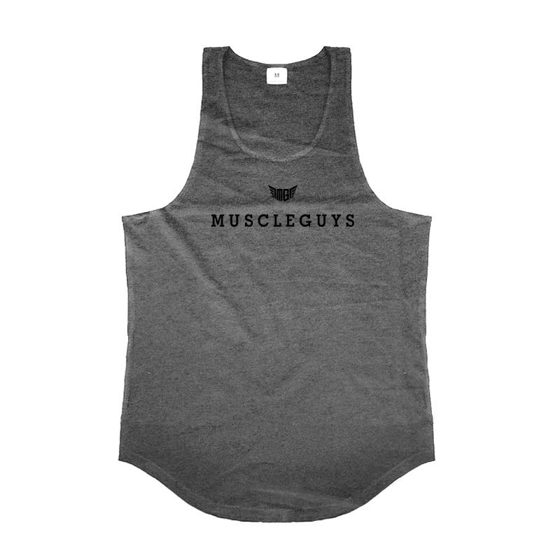 Do The Work  Brand Pure Cotton Bodybuilding Fitness Workout Gym Sports Mens Slim Fit Summer Fashion Casual Printed O-neck Tank Top