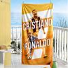 Ronaldo's Legacy Soccer Beach Towel Super Soft Microfiber Quickdry Fabric Comfortable Lightweight Perfect for Traveling Yoga Camping and Swimming