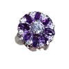 Petal shaped flower ring simple personality niche elegant ring ring
