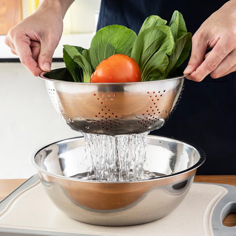 Mei Chu 3-Piece Stainless Steel Kitchen Bowl Set