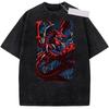 Novelty Slifer Sky Dragon Logo Anime Yu Gi Oh TShirt for Unisex Round Neck Pure Washed T Shirt  Short Sleeve Gift Tops Tee Shirt