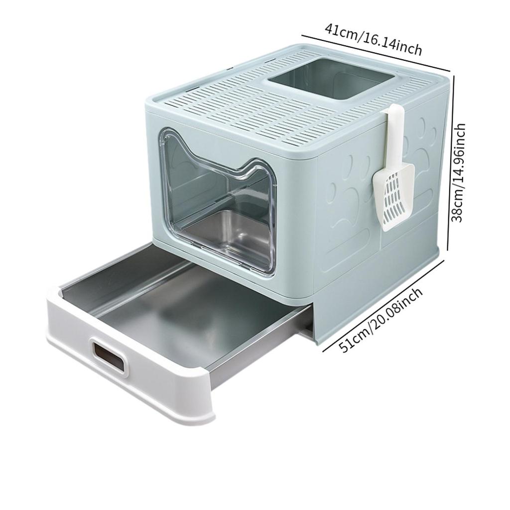 Cat Litter Box with Lid Foldable