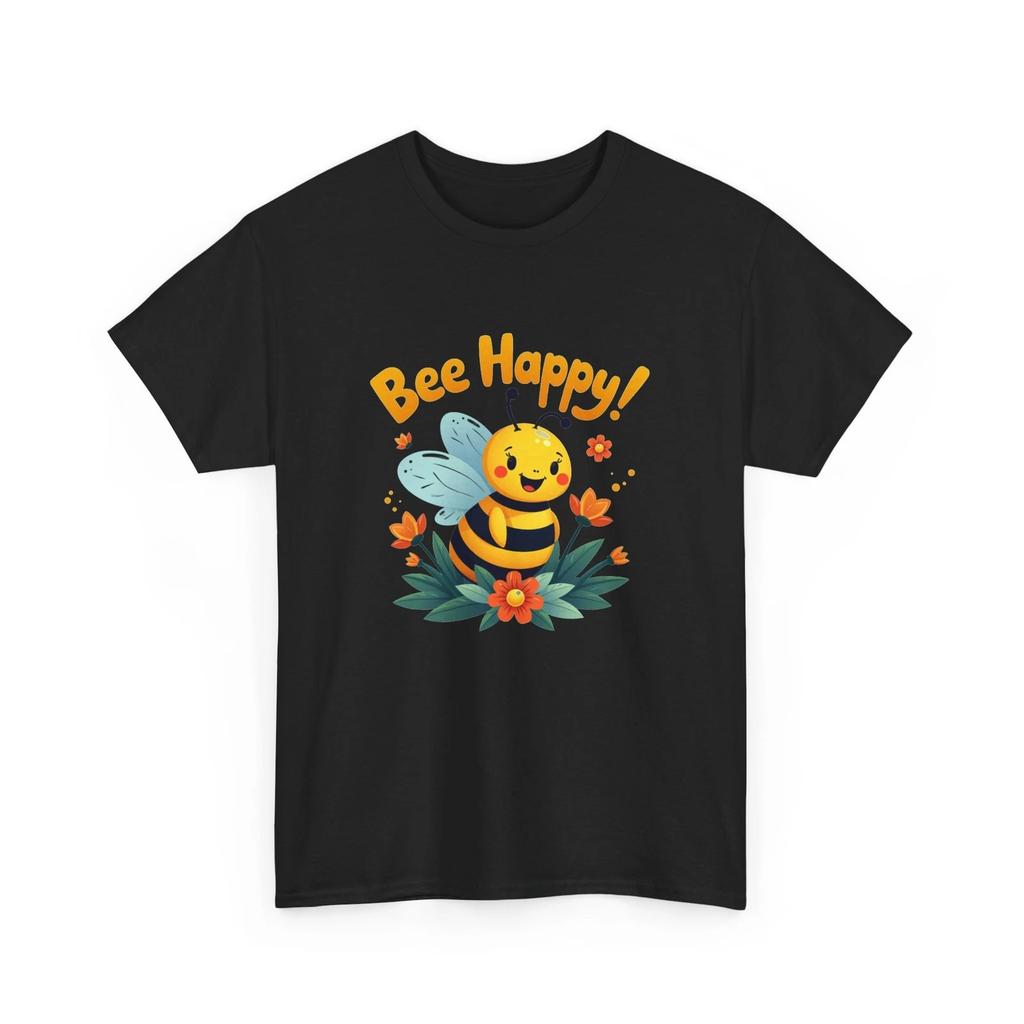 Bee T-Shirt | Save the Bees Shirt | Funny Honeybee Tee | Bee Happy Bee Clip Art