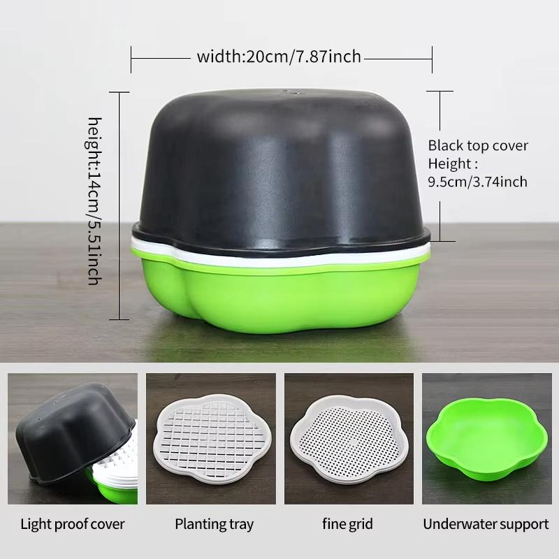 Hydroponic Peanut Sprout Germination Box Seedling Tray Planting Pot for Bean Sprouts - Gardening Tool for Home Farming