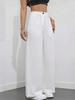 Women's High Waist Solid Color Casual Long Pants with Pockets