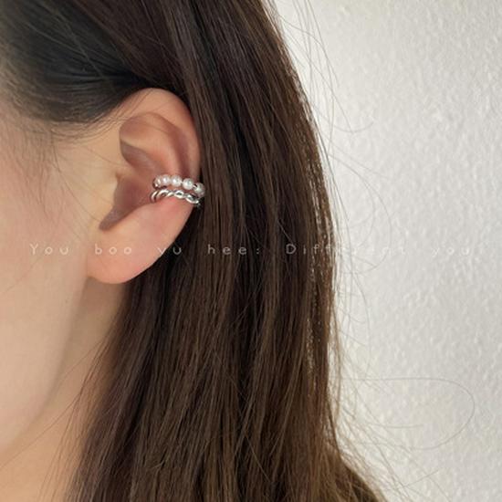 Double Layer Pearl Ear Cuff – No Piercing Needed (2021 Trending Fashion)