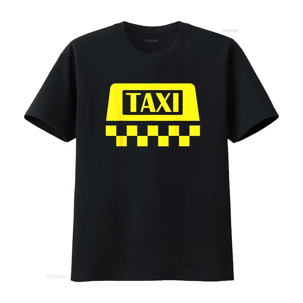 Gelbes Taxi Kostüm Halloween Lustiger Fahrer Herren Fahren T-Shirt vintage Gewaschen Designer Kleidung homme Grafik Bequem