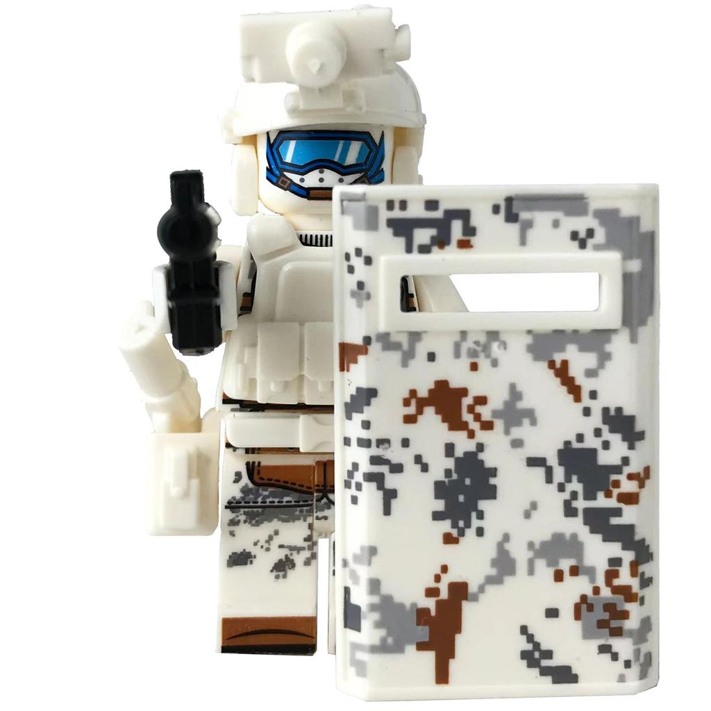 Ninja Warrior Superhero Doll With Weapon Single Building Block Assembly Toy