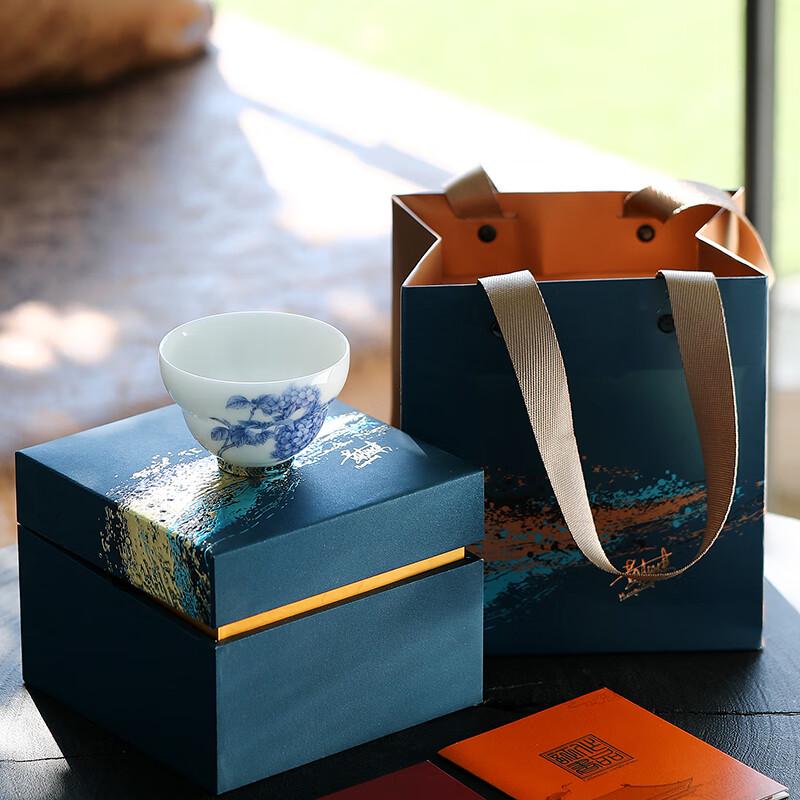 Longxun Kiln Master Huang Xudong Welcoming Fortune Teacup