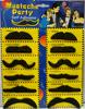 1PC Halloween Masquerade Fake Beard, Party Supplies Simulation Beard, Beard Mustache Twelve Cards