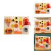 Wooden Music Box Fingertip Gyro Safety Buckle Game Board Children Puzzle Toy For Skill Development