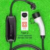 Type2 16A 3.5KW Electric Vehicle Charger Multiple Protections Car Charging Station Portable EV Charger