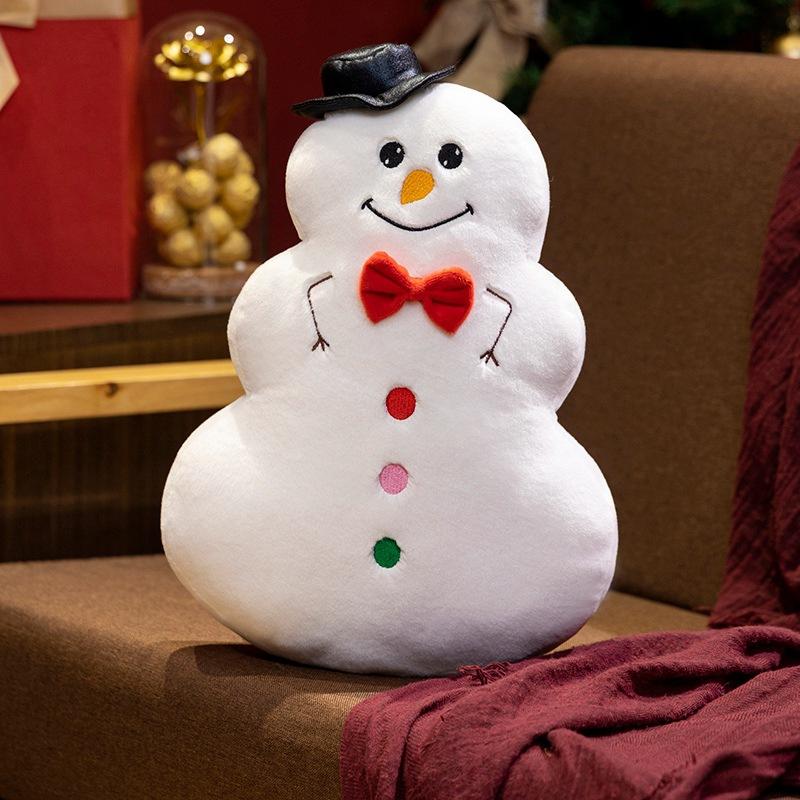 New Christmas Tree Pillow Doll Snowman Plush Toy Gingerbread Man Doll Christmas Eve Decorations