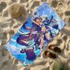 Singer Ninomae Ina N-Nis VTuber Towel Soft Lightweight Anti-Sand Large Beach Towel Quick-Drying Bath Sports Family