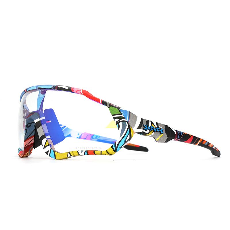Red Blue Photochromic Men Women Cycling