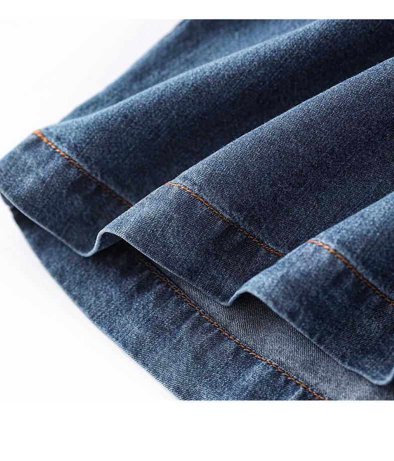 Women's Lyocell Tencel Denim Dress: Casual & Elegant French Summer Long Dress