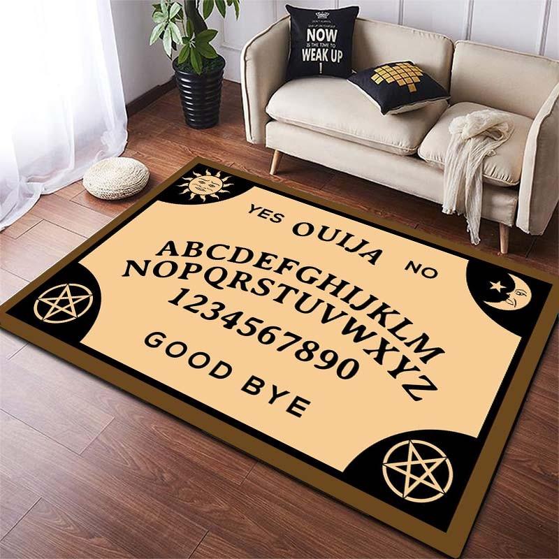Ouija-Brett, großer Teppich für Wohnzimmer, Teppich, Schlafzimmer, Badematte, weicher Teppich, Heimdekoration