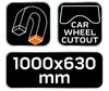 NEO magnetic mat (circle cutout)