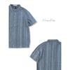 Same Style As In the Mall | Menseye Men's Short-Sleeved Shirt Jacket Men's Vertical Stripes Summer New Sun Protection Shirt