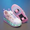 Inline Skate Shoes Children's Roller Skating Shoes 2 Wheel Charging Light Skate Shoes Flying Roller Sports Speed Wheel  Sneaker