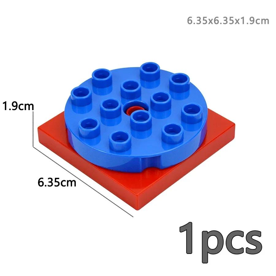 Store byggeklosser Slide Swing Seesaw Park Lekeplass Series Large Pillar Murstein Barn Barn Pedagogisk Leke Kompatibel Duploe