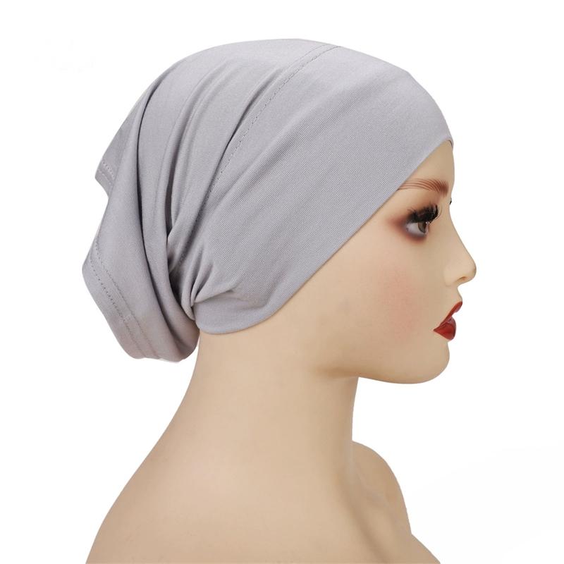 Cotton Modal Inner Hijab Undercap Muslim Turban Islam Underscarf Hijab Bonnet Soft Stretch HIjabs Tube Cap Turbante Mujer Hat