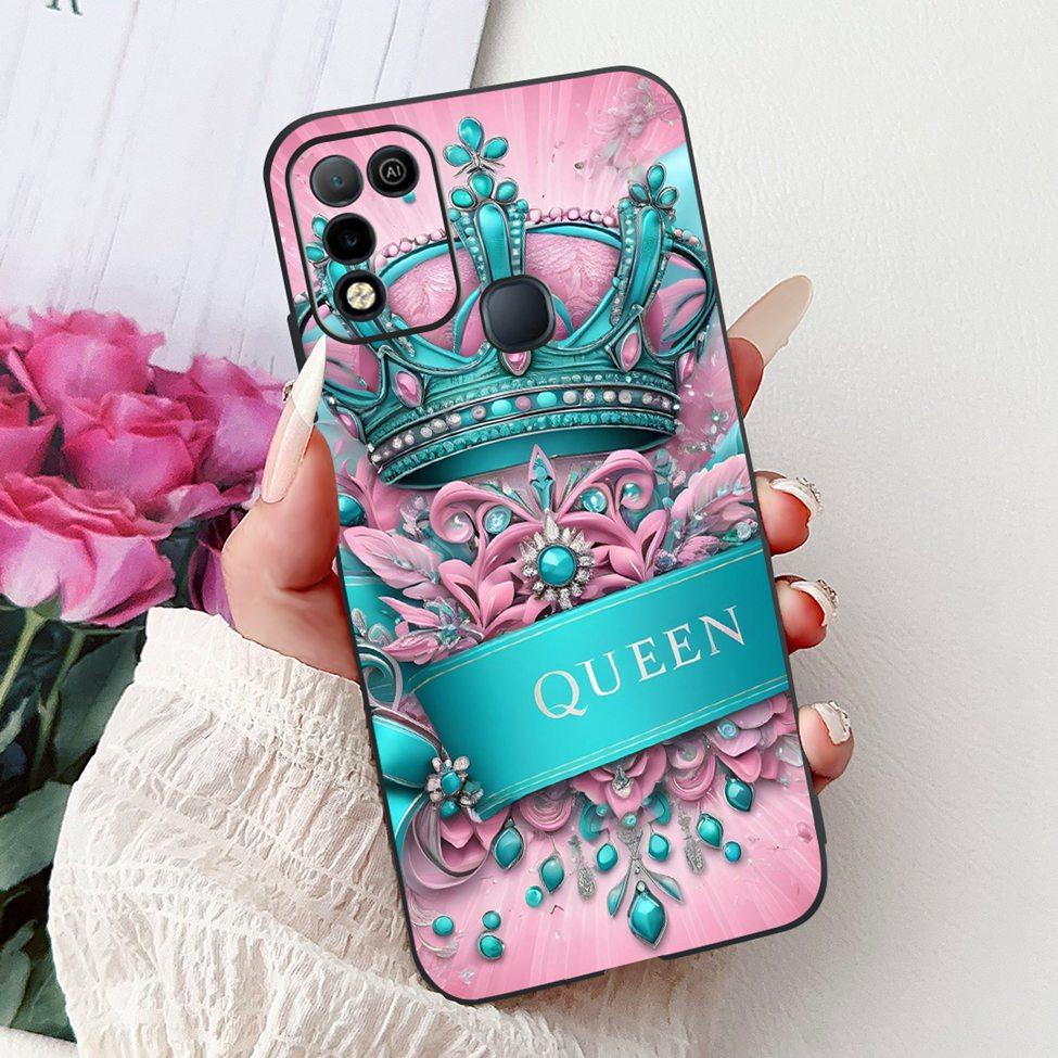 For Infinix Hot 10 X682C 10s X689B 10play X688C Back Cover For Infinix Hot 10 Play Case Shockproof Fashion Cute Cartoon Silicone