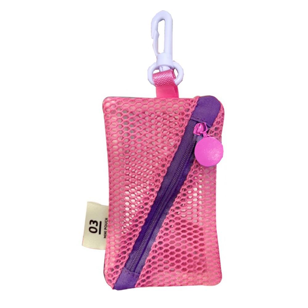 Lightweight Travel Toiletry Pockets Portable Mini Makeup Pouch Personal Mesh Zipper Bags  Women
