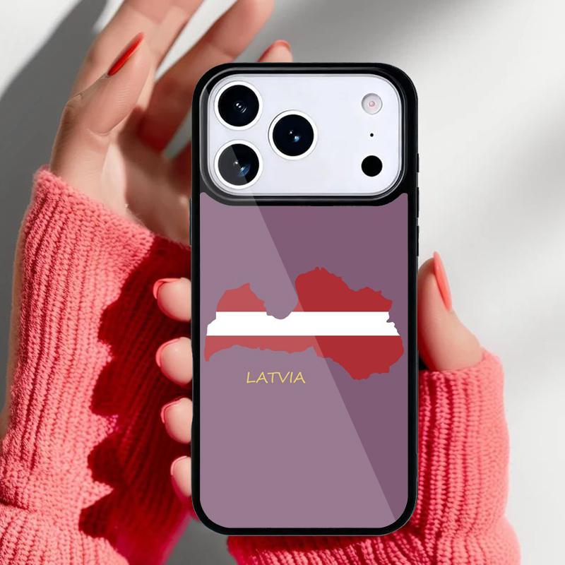Latvian Flag Coat Of Arms Phone Case for iPhone 17 16 15 14 13 Pro Max Back Cover for 12 11 Pro Coque