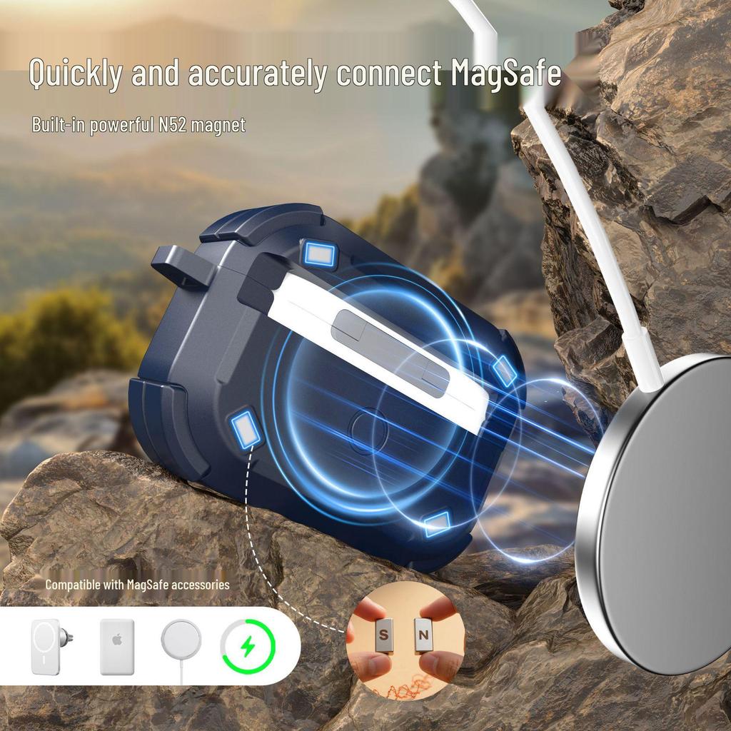Protective Case for AirPods Pro 3 & 2 - Apple Bluetooth Earphone Shell, Flip Cover, Anti-Fall, 4th Gen Compatibility