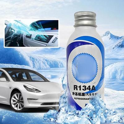 70g Car A/c Refrigeration Oil Compressor Lubricant Refrigeration Wear Resistant Reduce Lubrication Rapid Oil Cooling Noise P1e4