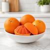 Fake Fruit Decoration 3D Printed Orange Fidget Toy, Stress Relief Simulated Realistic Toy Model Ornament for Home Office