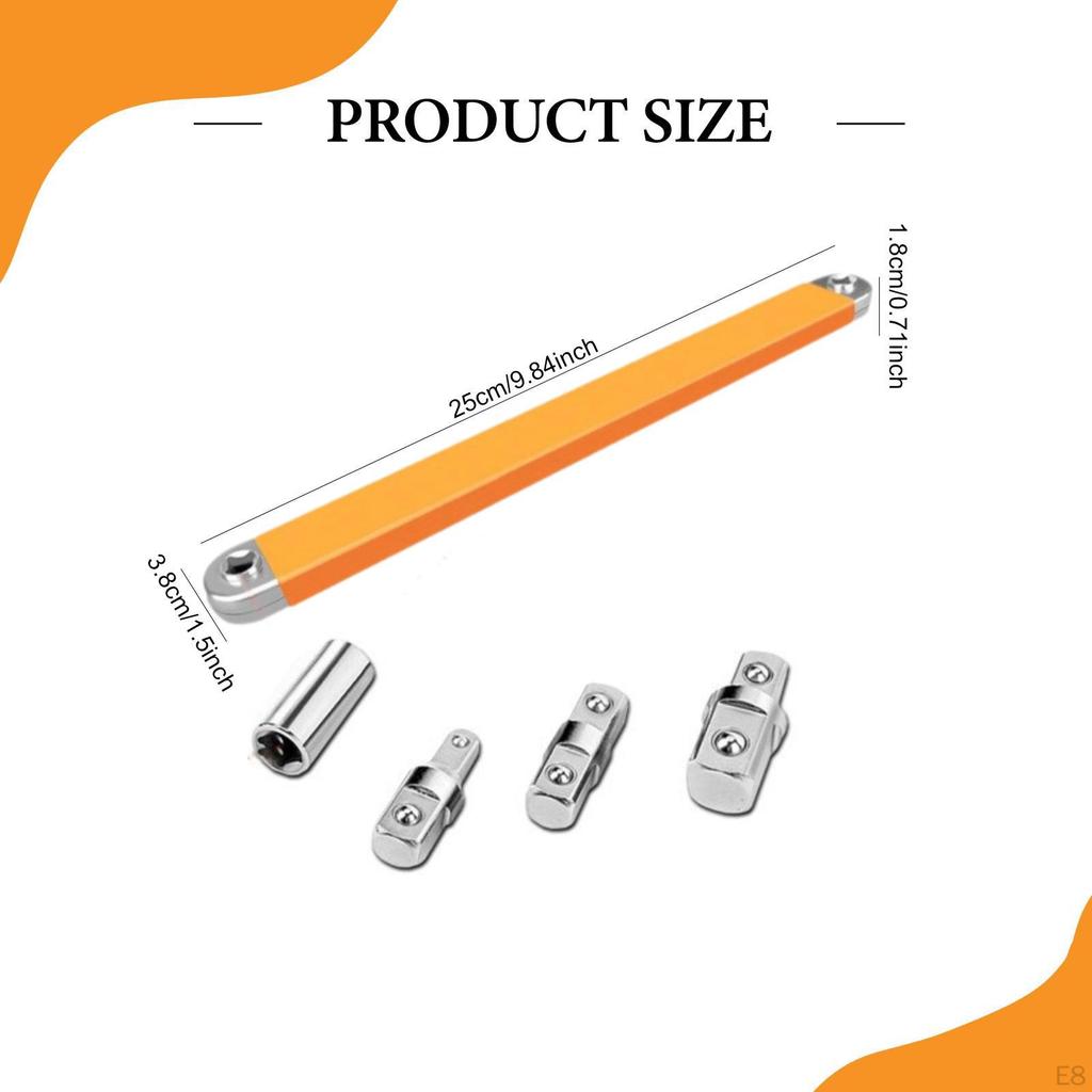 Extension Bar for Impact Wrenches And Confined – Ideal in Hard-to-reach Places.