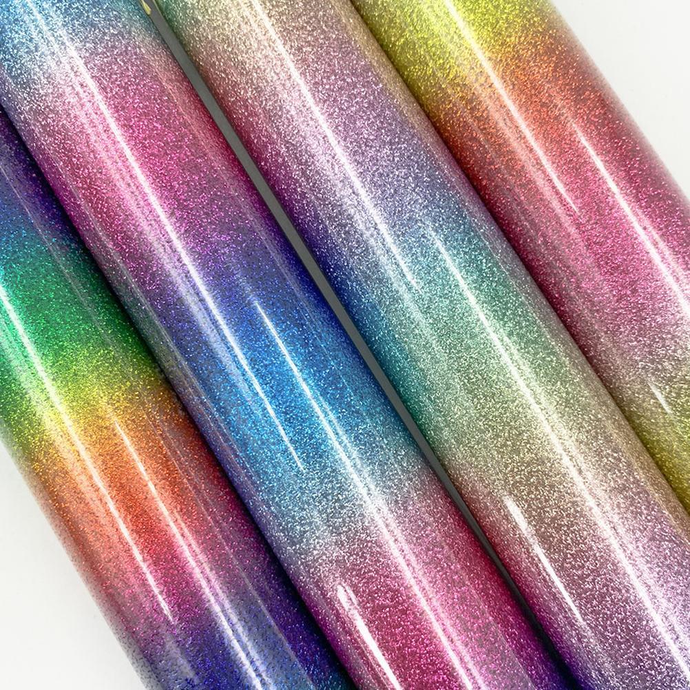 DIY Heat Transfer Self Adhesive Vinyl Bundle Garment Film Silhouette Paper Fabric Holographic Rainbow Craft Vinyl